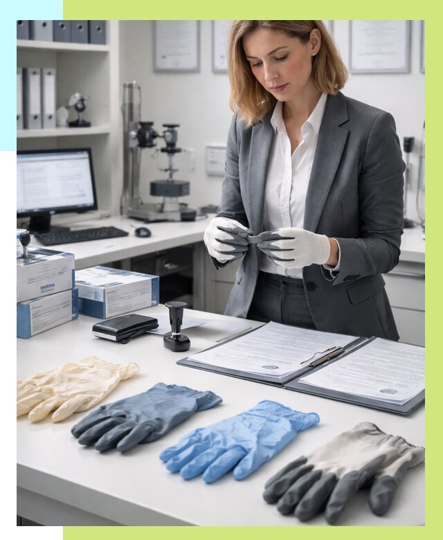 Сертификация перчаток в Ахтубинске от 8802 р. | Алешин-Хтб