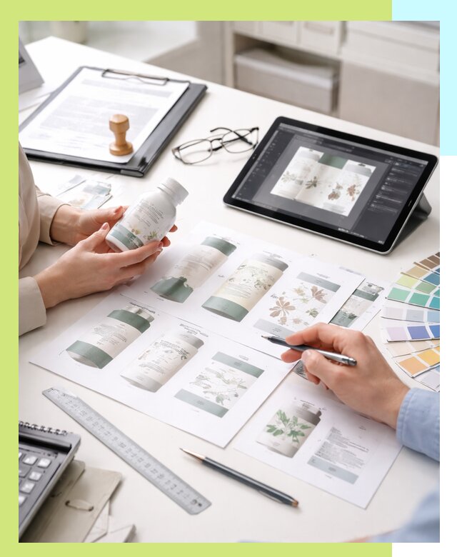 Профессиональная разработка дизайна и текста этикетки продукции в Ахтубинске