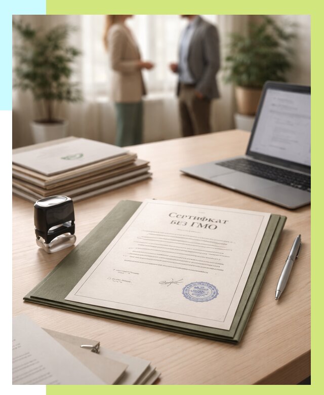 Сертификат без ГМО в Ахтубинске от 7766 р. оформить срочно Алешин-Хтб