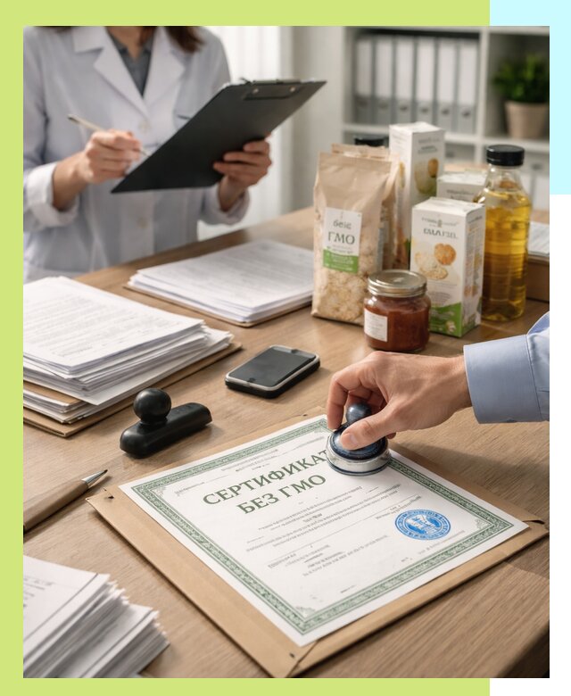 Получение сертификата Без ГМО для продукции в Ахтубинске